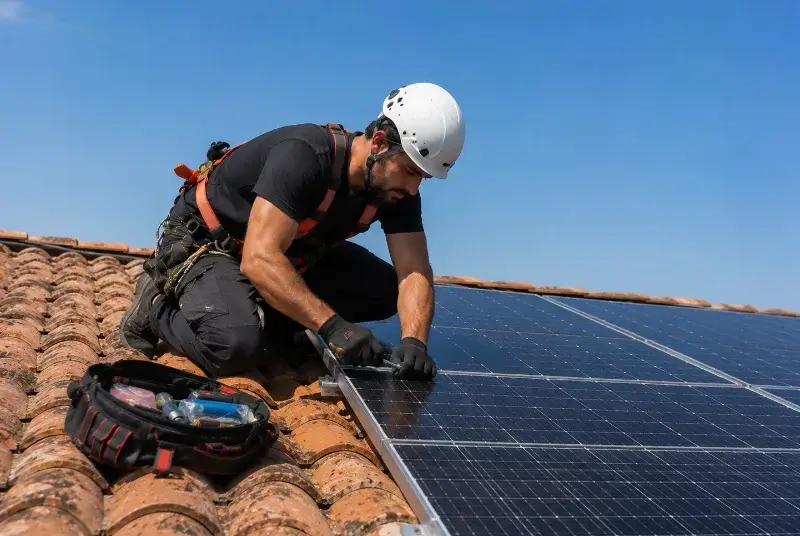 Maintenance et monitoring de panneaux solaires à Cordemais